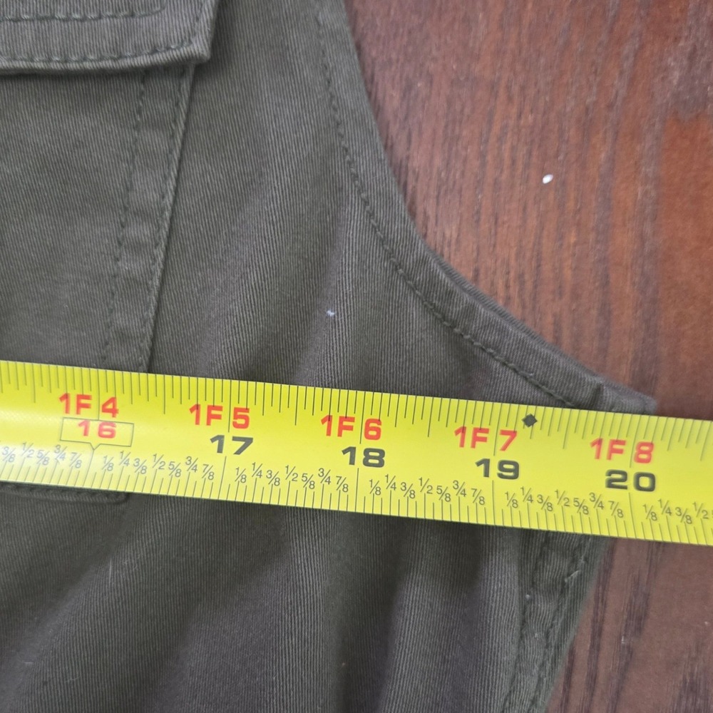 Matty M Utility Vest Hooded Sleeveless Cargo‎ Pockets Drawstring Waist S - Picture 6 of 6